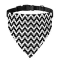 Pixel Zigzag Pattern Print Over The Collar Dog Bandana