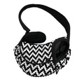 Pixel Zigzag Pattern Print Pet Sling Carrier