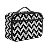 Pixel Zigzag Pattern Print Portable Lunch Bag