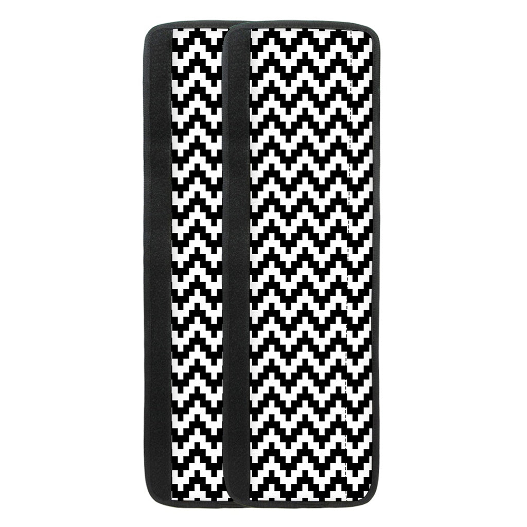 Pixel Zigzag Pattern Print Refrigerator Handle Covers