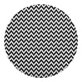 Pixel Zigzag Pattern Print Round Blanket