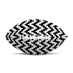 Pixel Zigzag Pattern Print Rugby Ball