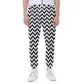 Pixel Zigzag Pattern Print Joggers