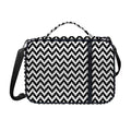 Pixel Zigzag Pattern Print Shoulder Strap Bible Bag