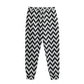 Pixel Zigzag Pattern Print Sweatpants