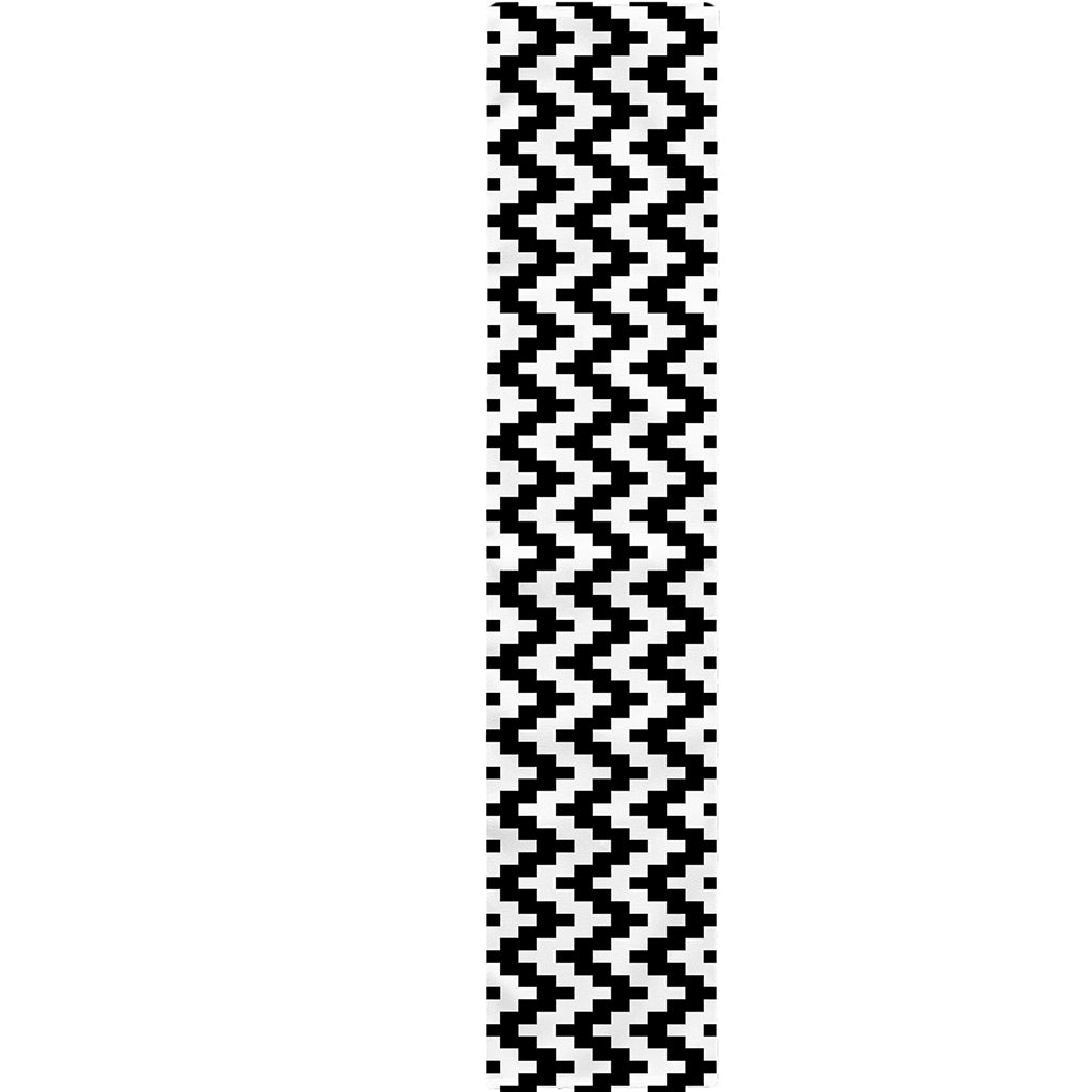 Pixel Zigzag Pattern Print Table Runner