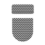 Pixel Zigzag Pattern Print Toilet Lid And Tank Cover Set