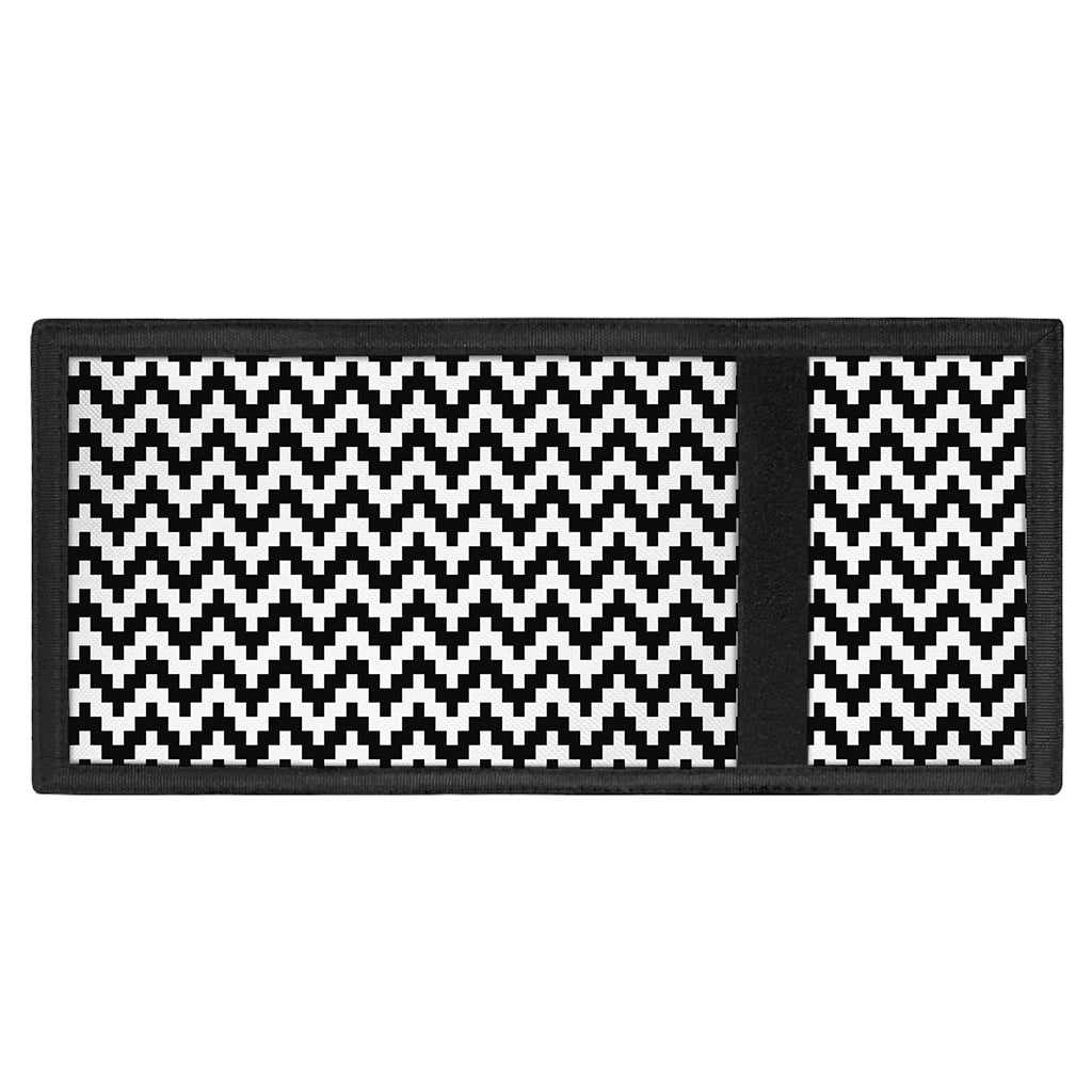 Pixel Zigzag Pattern Print Trifold Wallet