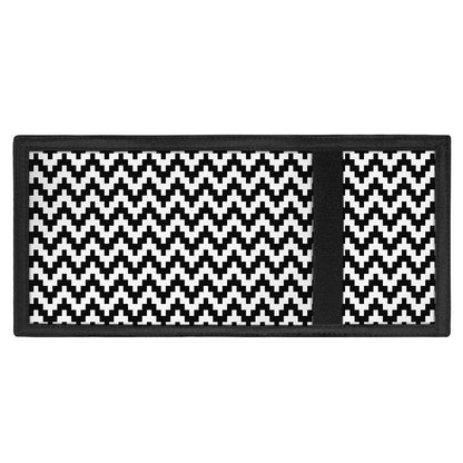 Pixel Zigzag Pattern Print Trifold Wallet