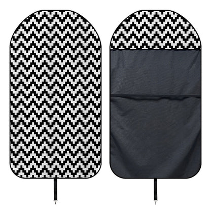 Pixel Zigzag Pattern Print Waterproof Car Seat Cover