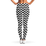 Pixel Zigzag Pattern Print Women's Leggings