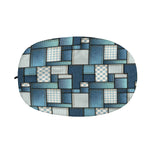 Plaid And Denim Patchwork Pattern Print Car Side Mirror Covers