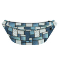 Plaid And Denim Patchwork Pattern Print Fanny Pack