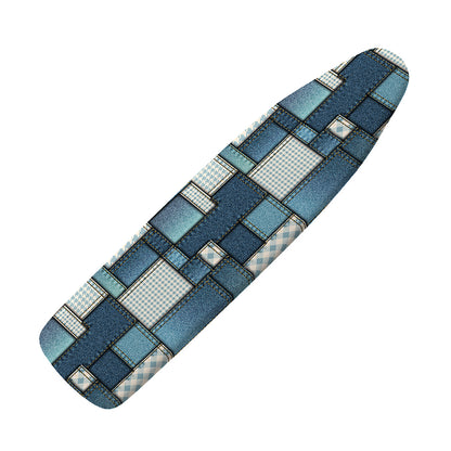 Plaid And Denim Patchwork Pattern Print Ironing Board Cover