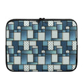 Plaid And Denim Patchwork Pattern Print Laptop Sleeve