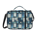 Plaid And Denim Patchwork Pattern Print Shoulder Strap Bible Bag