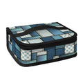 Plaid And Denim Patchwork Pattern Print Small Lunch Bag