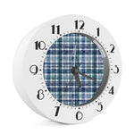 Plaid Denim Jeans Pattern Print Alarm Clock