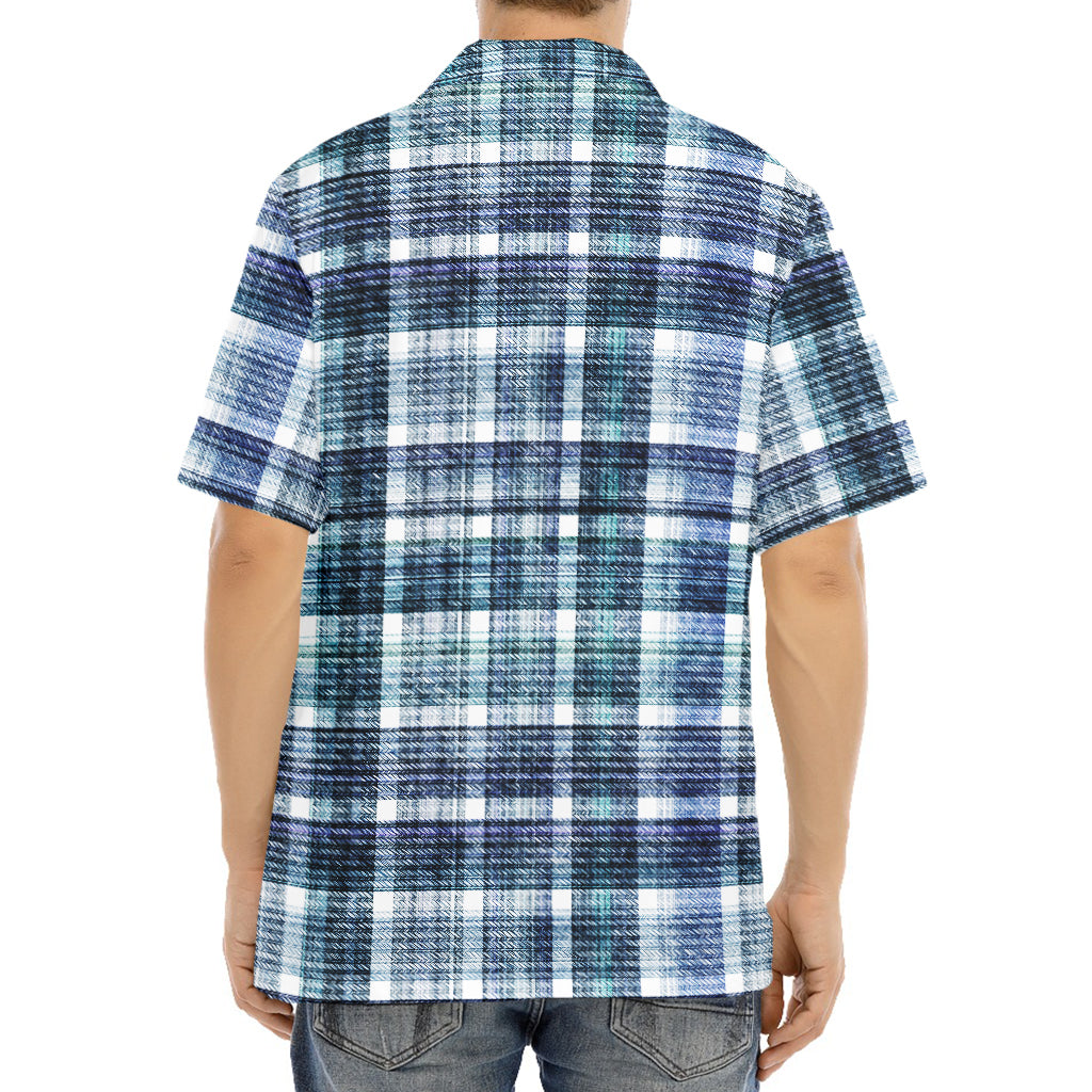 Plaid Denim Jeans Pattern Print Aloha Shirt