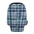 Plaid Denim Jeans Pattern Print Baby Seat Cover