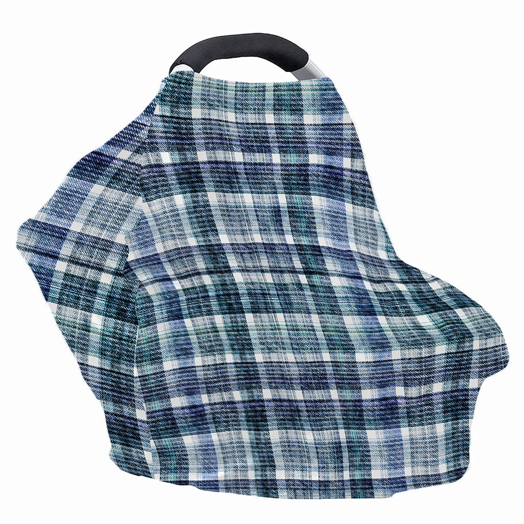 Plaid Denim Jeans Pattern Print Baby Seat Cover