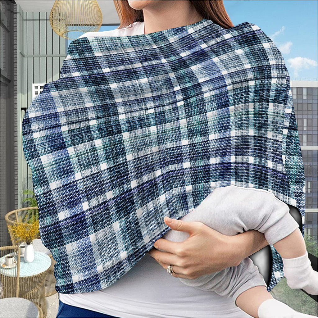 Plaid Denim Jeans Pattern Print Baby Seat Cover