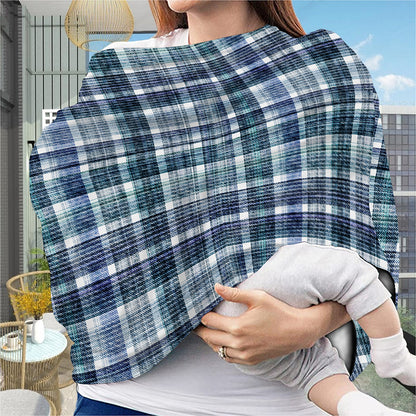 Plaid Denim Jeans Pattern Print Baby Seat Cover