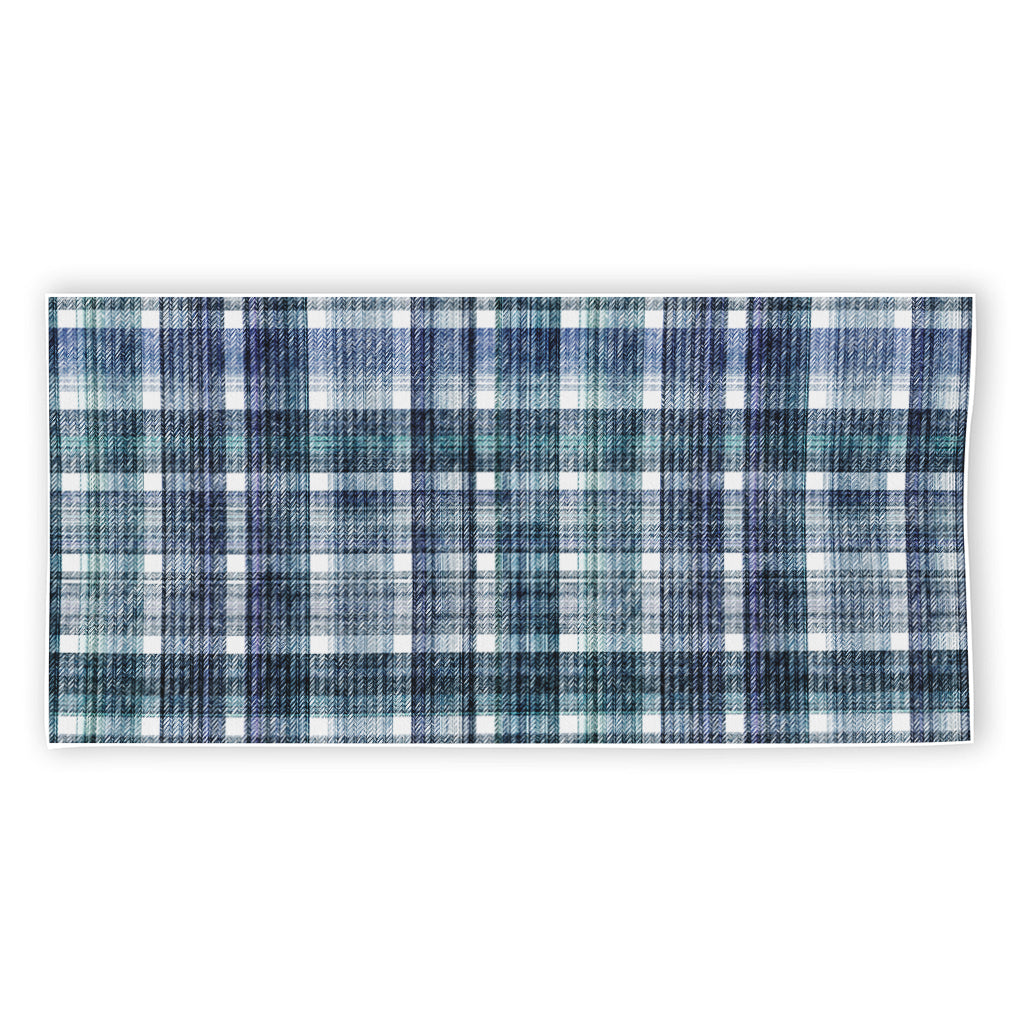 Plaid Denim Jeans Pattern Print Beach Towel