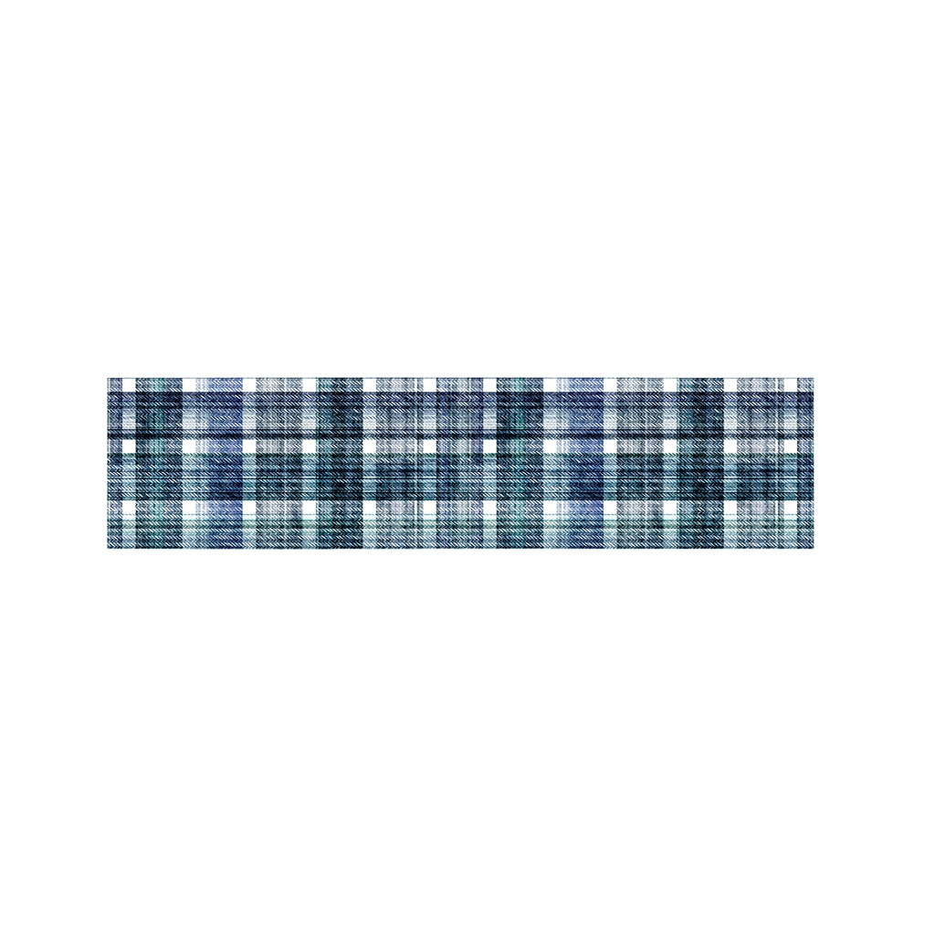 Plaid Denim Jeans Pattern Print Bed Runner
