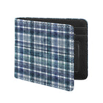 Plaid Denim Jeans Pattern Print Bifold Wallet
