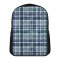 Plaid Denim Jeans Pattern Print Casual Backpack
