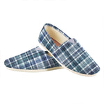 Plaid Denim Jeans Pattern Print Casual Shoes