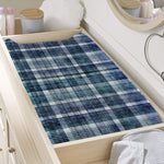Plaid Denim Jeans Pattern Print Changing Pad Cover