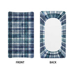 Plaid Denim Jeans Pattern Print Changing Pad Cover