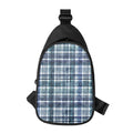 Plaid Denim Jeans Pattern Print Sling Bag