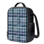 Plaid Denim Jeans Pattern Print Crossbody Lunch Bag