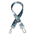 Plaid Denim Jeans Pattern Print Dog Seat Belt
