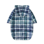 Plaid Denim Jeans Pattern Print Dog Zip Up Hoodie