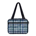 Plaid Denim Jeans Pattern Print Double Strap Bible Bag