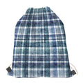 Plaid Denim Jeans Pattern Print Drawstring Bag