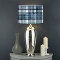 Plaid Denim Jeans Pattern Print Drum Lamp Shade