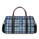 Plaid Denim Jeans Pattern Print Duffle Bag