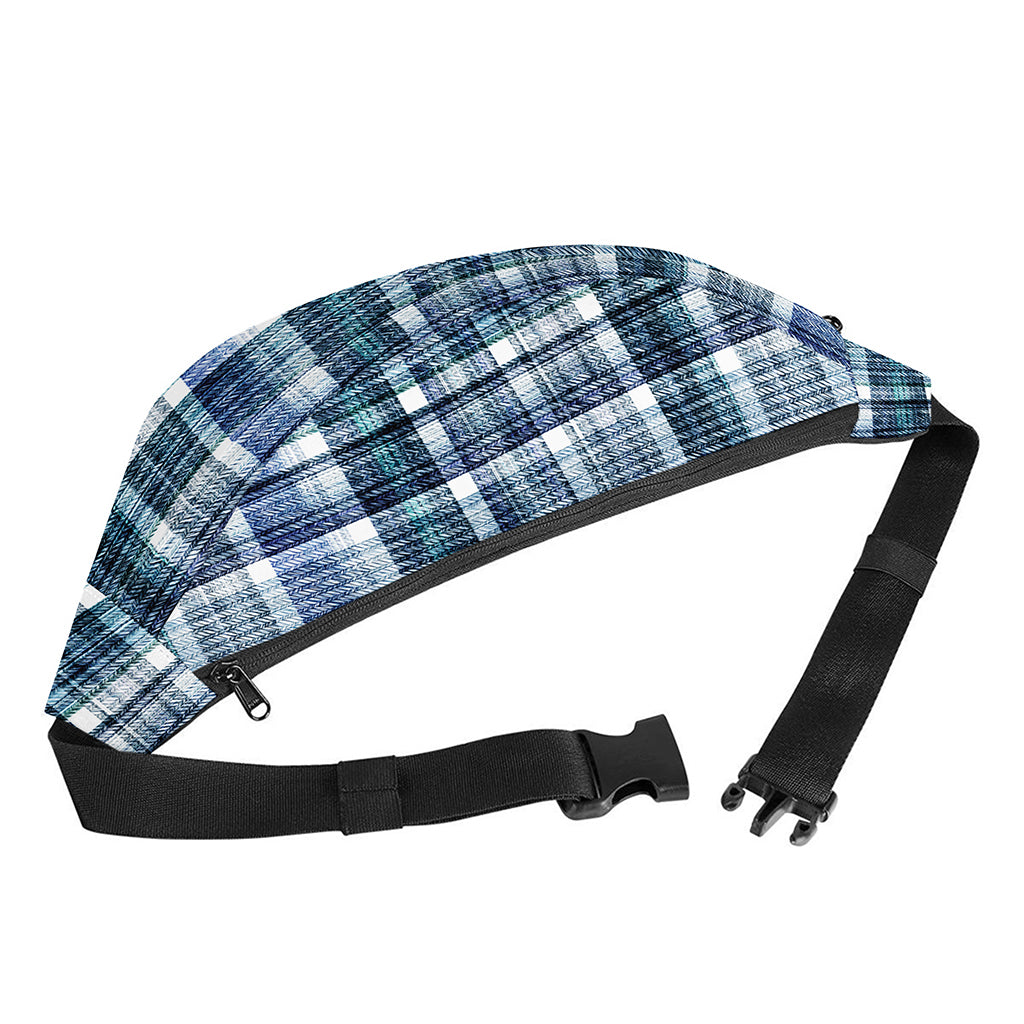 Plaid Denim Jeans Pattern Print Fanny Pack