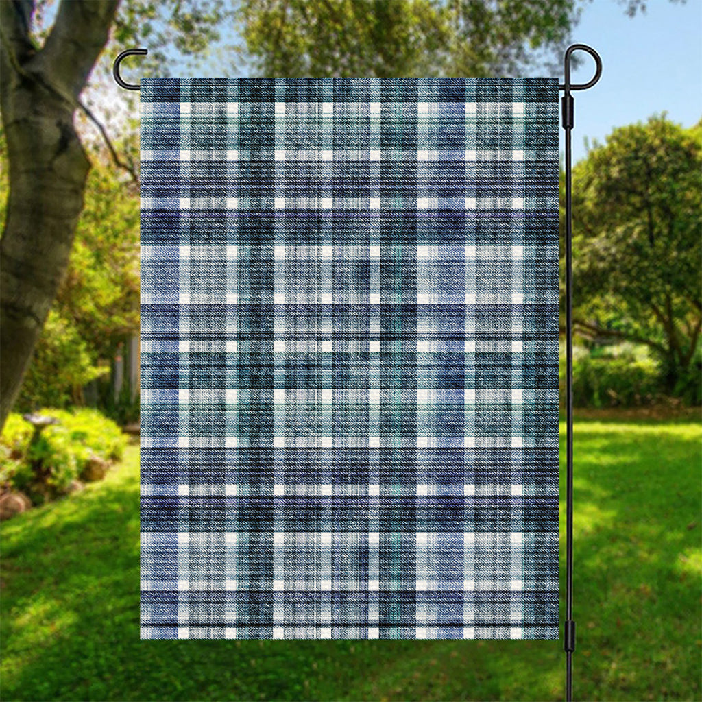 Plaid Denim Jeans Pattern Print Garden Flag