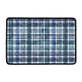 Plaid Denim Jeans Pattern Print Kitchen Mat