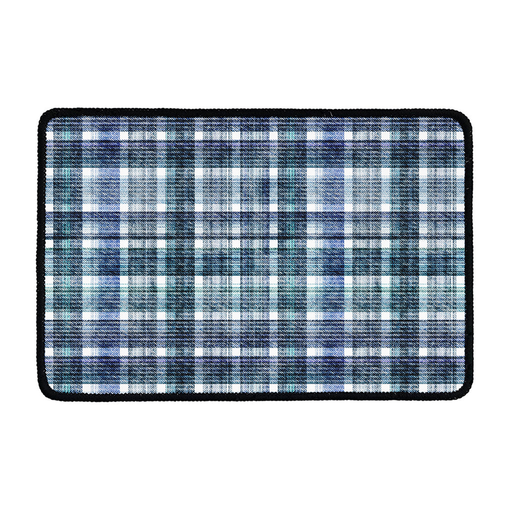 Plaid Denim Jeans Pattern Print Kitchen Mat