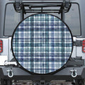 Plaid Denim Jeans Pattern Print Leather Spare Tire Cover