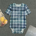 Plaid Denim Jeans Pattern Print Men's Bodysuit