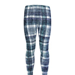 Plaid Denim Jeans Pattern Print Men's leggings