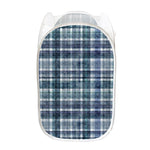 Plaid Denim Jeans Pattern Print Mesh Laundry Hamper